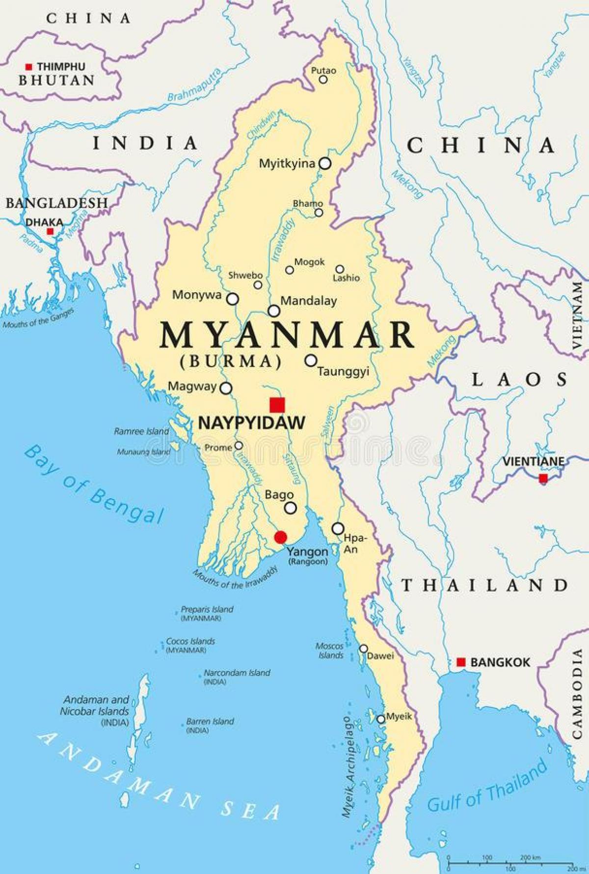 naypyidaw Myanmar karta
