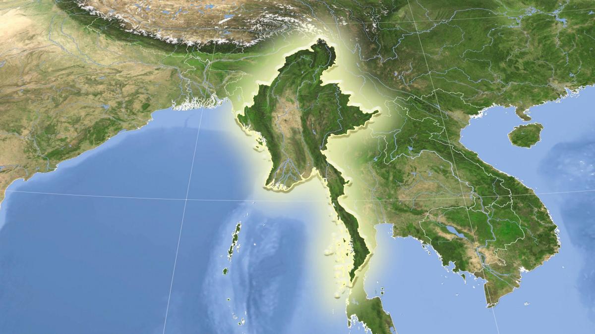 Myanmar satellit-karta live