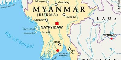 Myanmar land karta