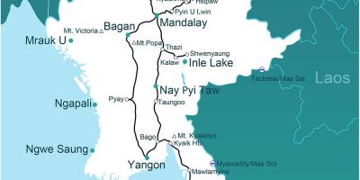 En karta Myanmar