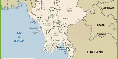 Burma politiska karta
